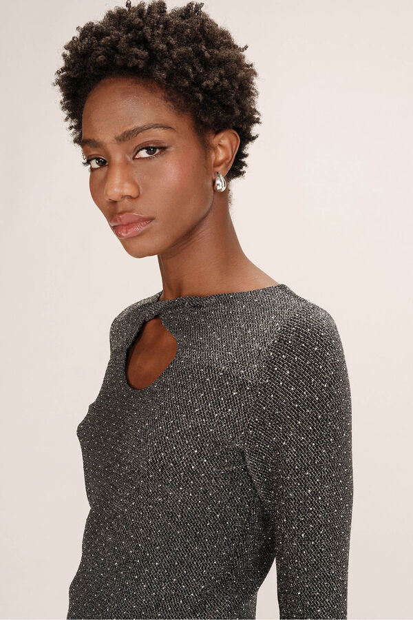 Grace & Mila Top pegado l&uacute;rex Gris