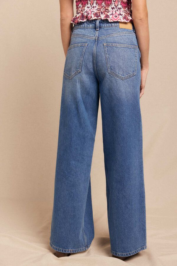 Slowlove Jeans de bot&otilde;es largos Azul