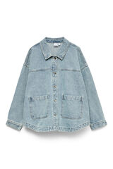 Vero Moda Curve Cazadora vaquera oversize talla grande Azul