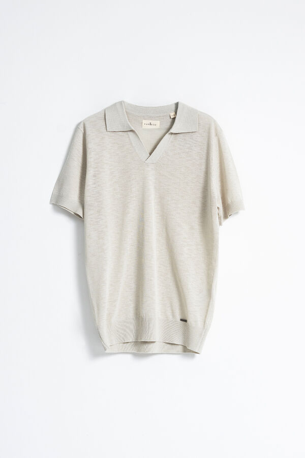 PuroEGO Polo punto jersey Gris