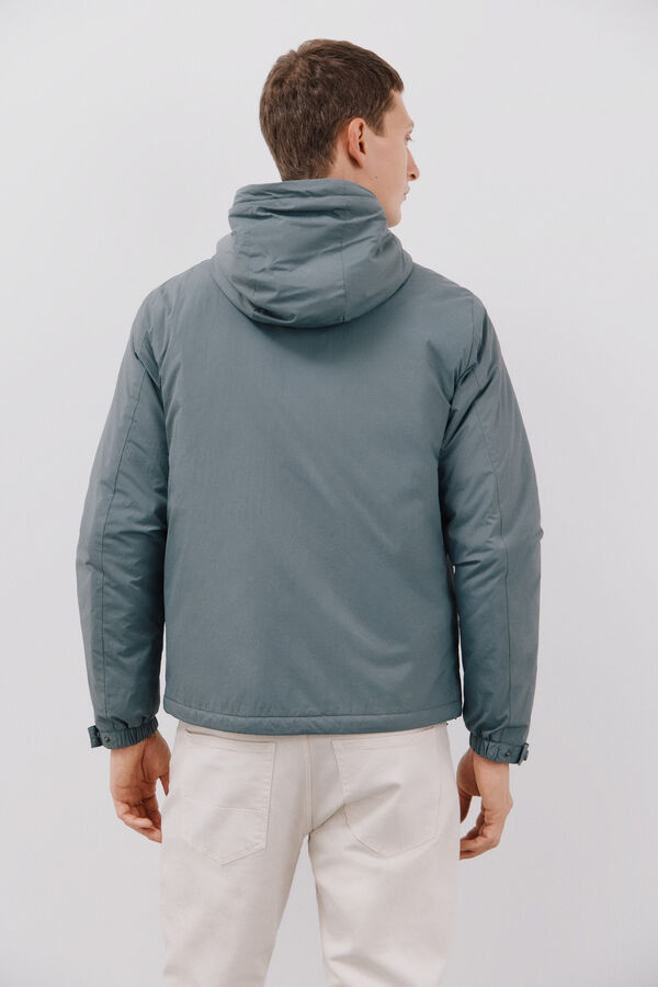 Cortefiel Cazadora capucha Turquesa
