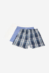 Cortefiel Pack 3 boxers tecido Azul