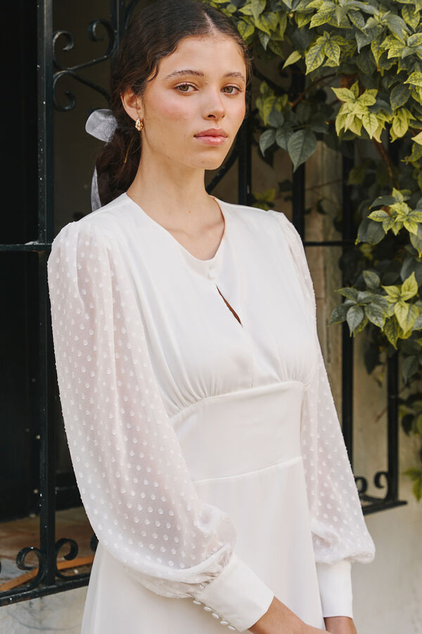 Pol&iacute;n Et Moi Vestido de novia Azalea Blanco