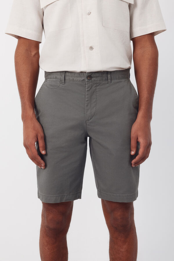 Cortefiel Bermuda chino regular leve Verde