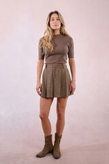 Molly Bracken Saia curta plissada Verde