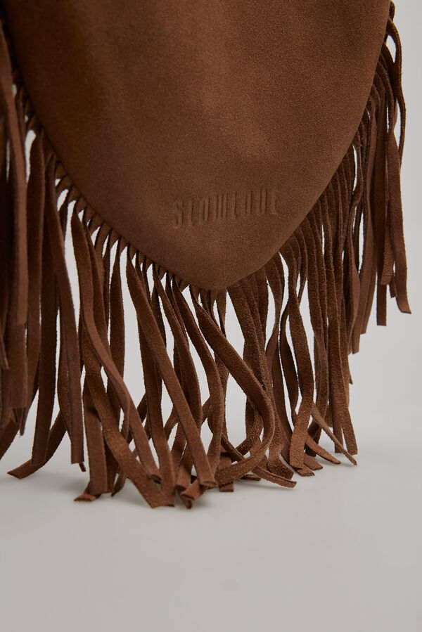 Slowlove Bolso saco flecos Arena