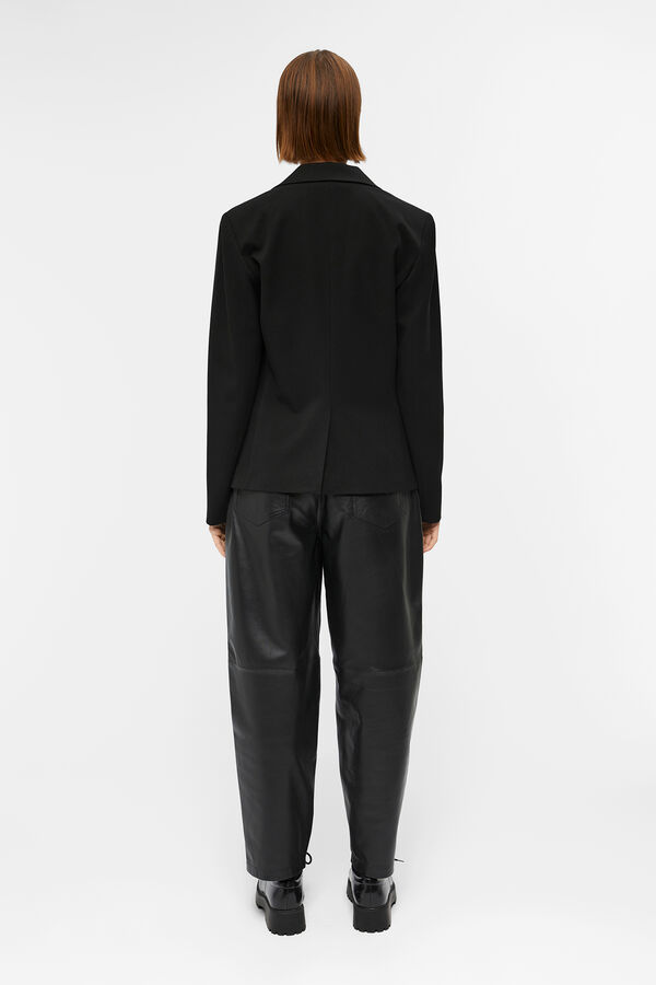 Object Blazer entallada manga larga Negro