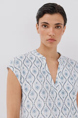 Cortefiel Camiseta de malha perfurada Multicolorido