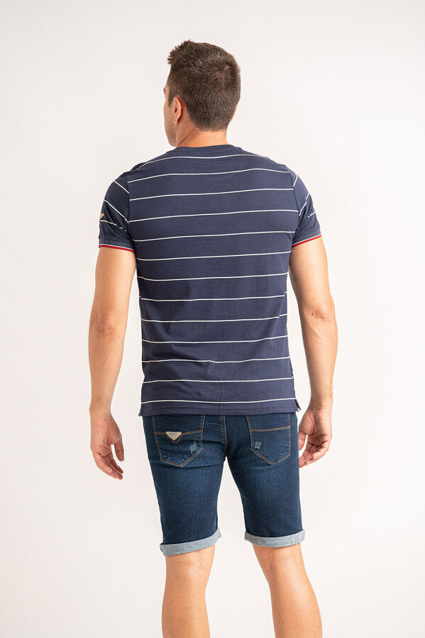 Privata T-shirt de manga curta 100% algod&atilde;o Azul