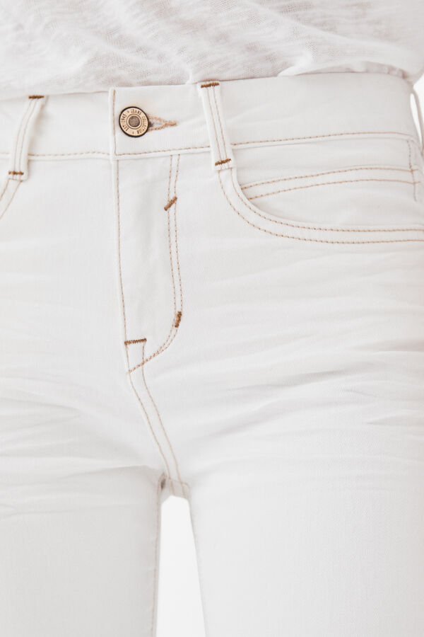 Cortefiel Jeans slim fit Branco