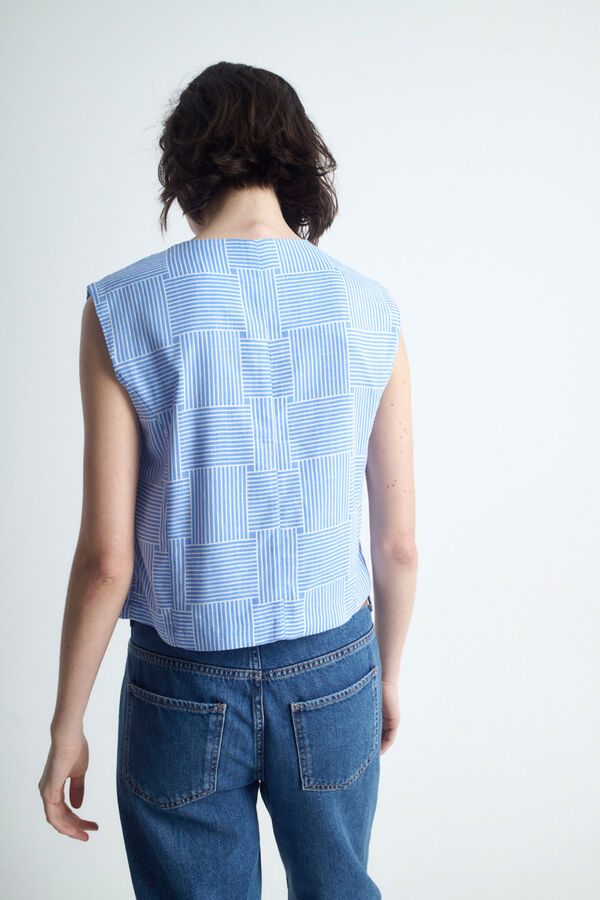 Object Chaleco estampado Blanco