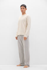 Cortefiel Set de pijama punto Blanco