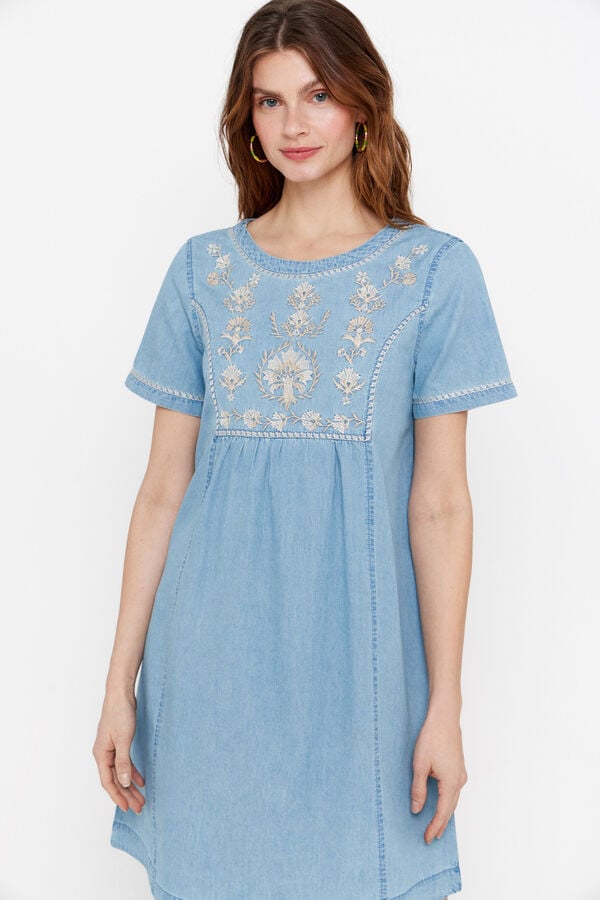 Vestido túnica bordado Ofertas en vestidos de mujer Fifty Factory