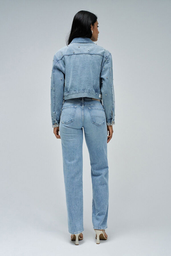 Salsa Jeans Chaqueta trucker con detalles Azul oscuro