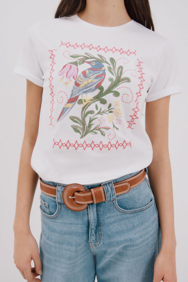 Cortefiel T-shirt estampada Impress&atilde;o