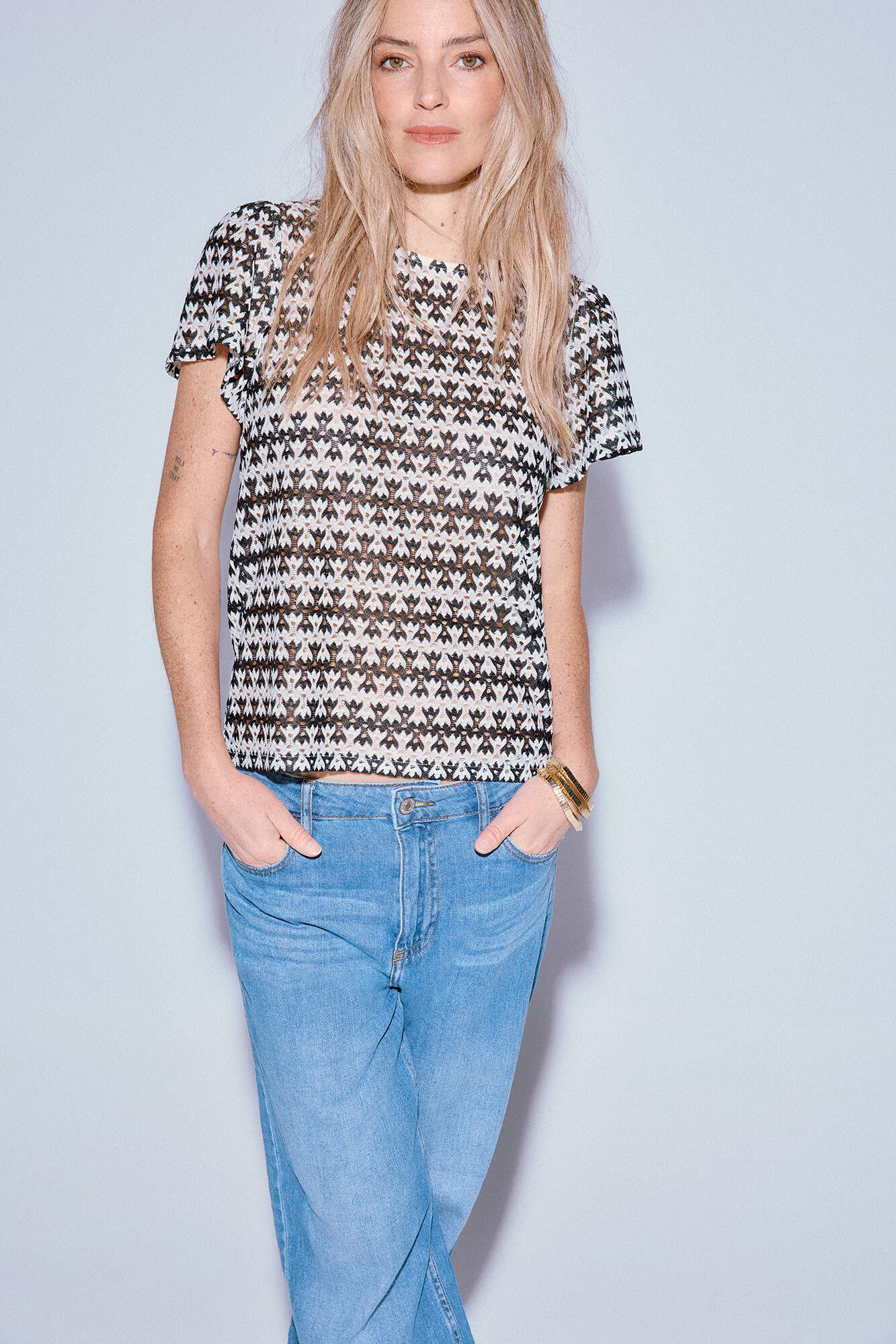 Slowlove Top manga corta estructura