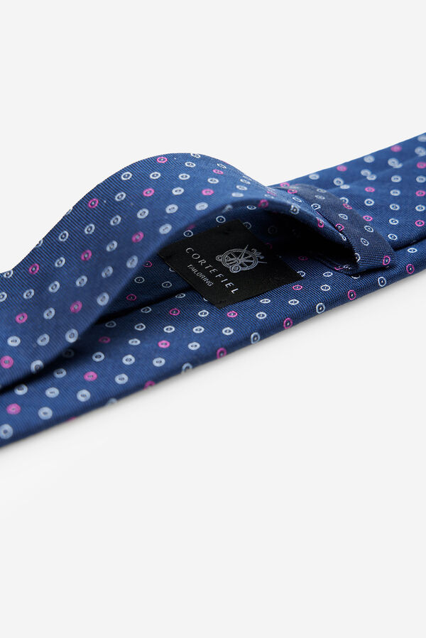 Cortefiel Gravata seda natural Azul