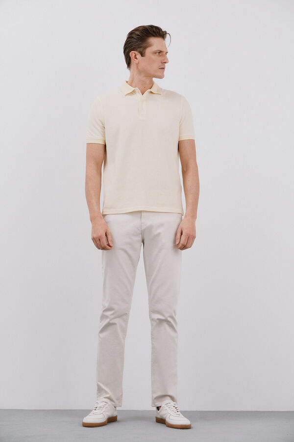 Cortefiel Polo oxford Amarillo