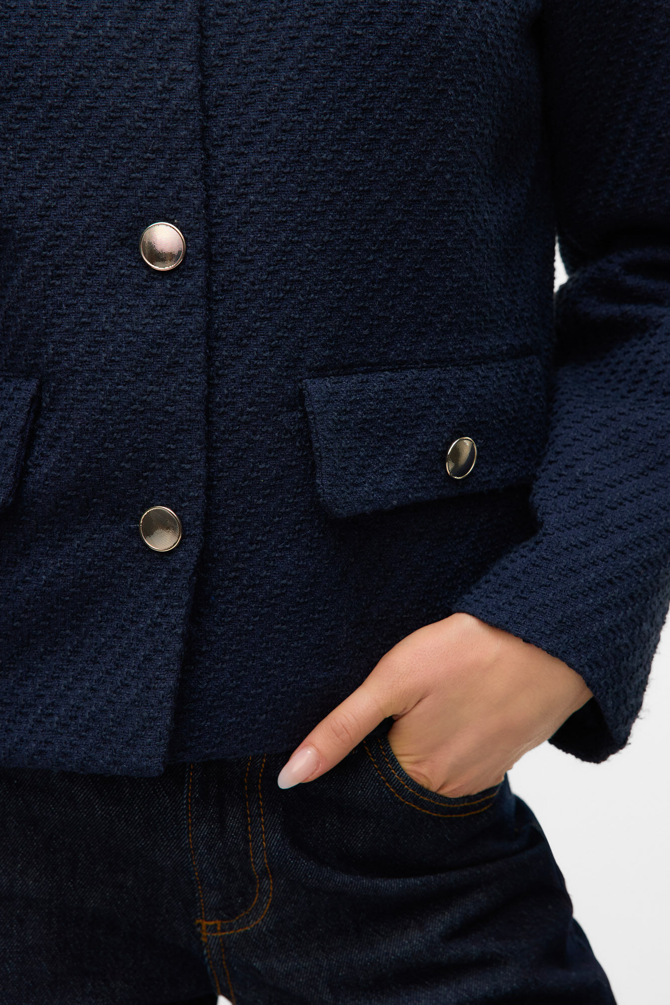 Vero Moda Chaqueta corta de Tweed