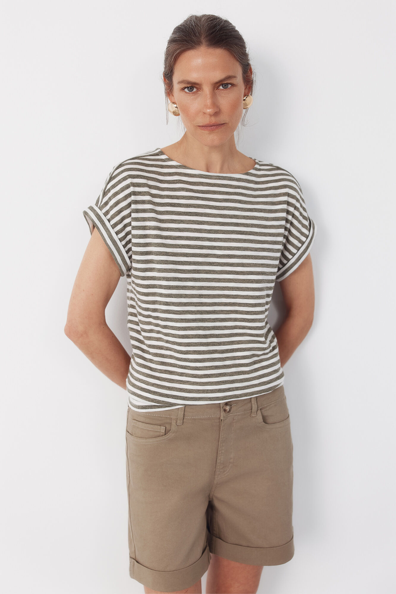 Cortefiel T-shirt riscas
