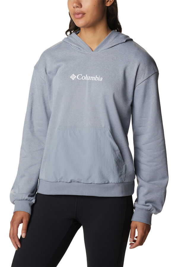 Cortefiel Sweatshirt de felpa francesa com capuz Columbia Logo™ III para mulher Cinzento