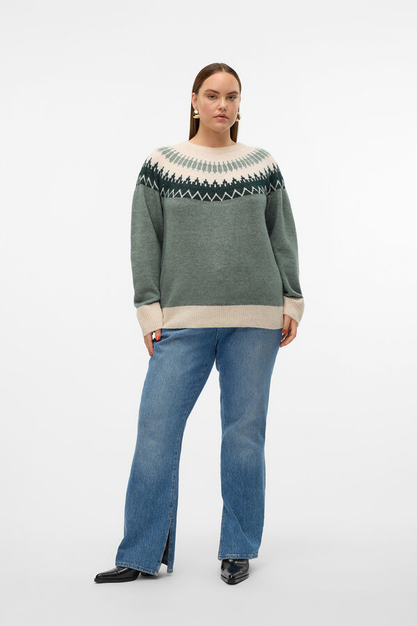 Vero Moda Curve Suéter grego tamanho grande  Verde