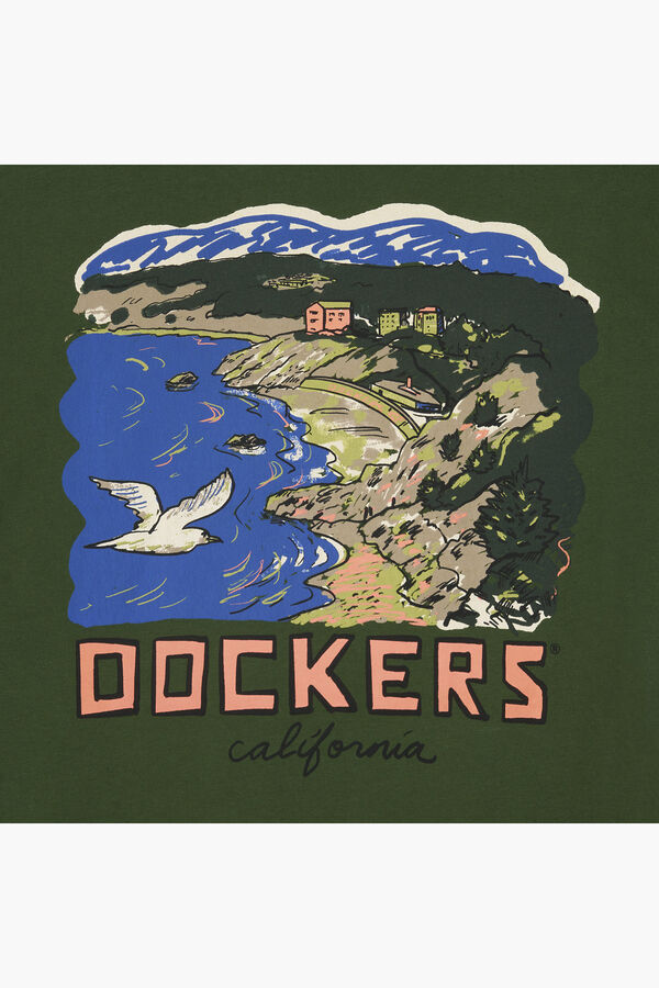 Dockers Camiseta Slim Fit Logo para hombre Verde