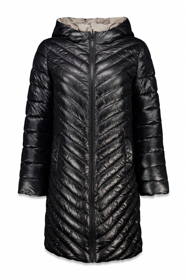 Cortefiel Anoraque revers&iacute;vel thermolite&reg; Preto