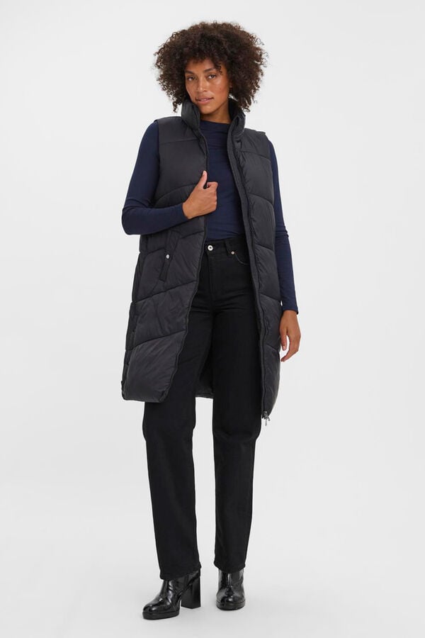 Vero Moda Colete midi Colete feminino Preto