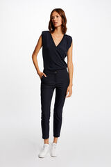 Morgan Calças city retas estilo curto Azul