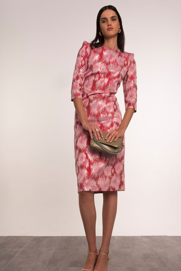 Dolores Promesas Vestido midi l&aacute;pis jacquard Subiu