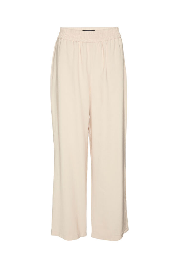 Vero Moda Pantal&oacute;n culotte fluido Marr&oacute;n