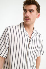 Selected Camisa resort de manga corta Blanco