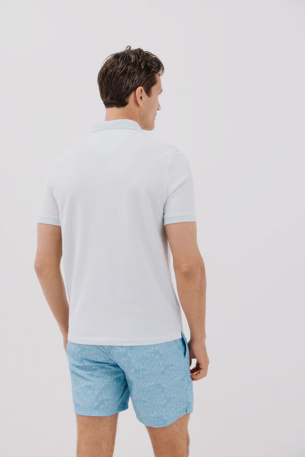 Cortefiel Polo oxford Azul