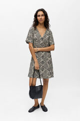 Object Vestido curto estampado Tostado