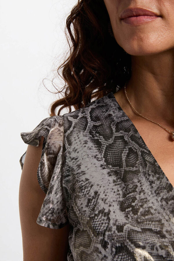 Morgan Vestido largo cruzado Multicolor