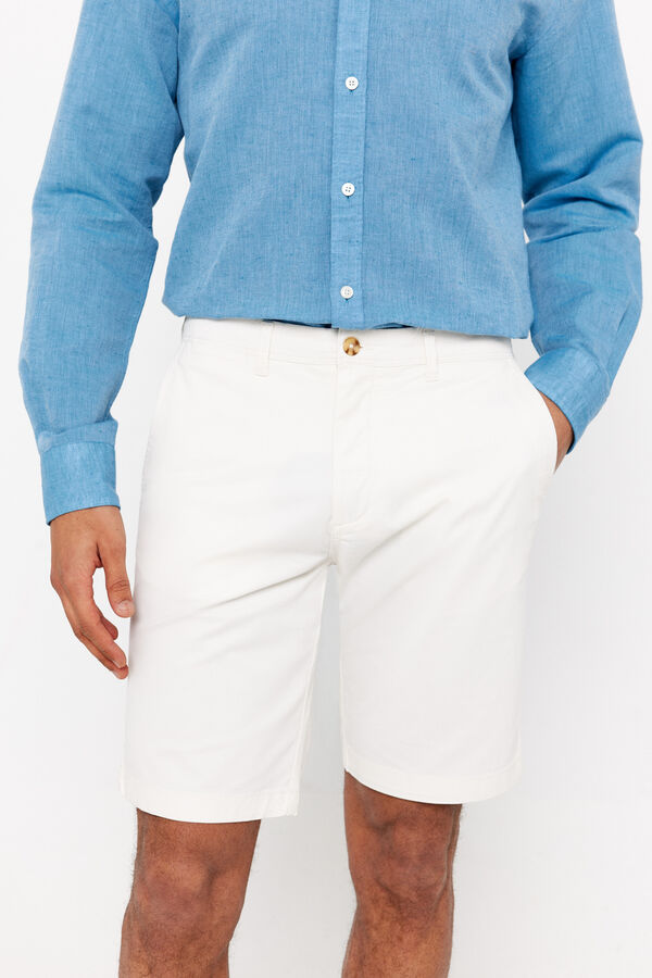 Cortefiel Bermuda chino Ecru