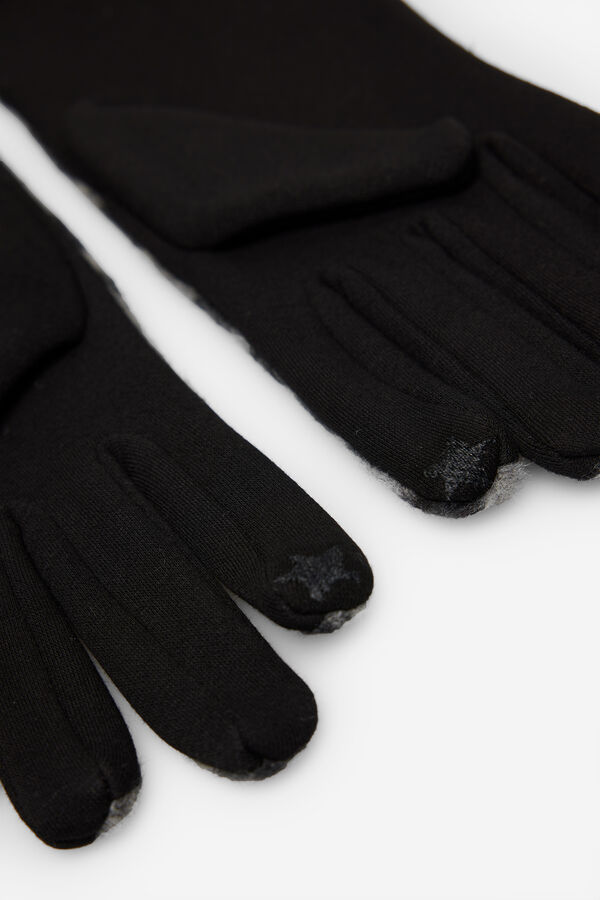 Cortefiel Guante estampado leopardo Estampado rojo