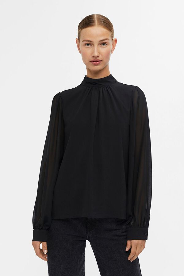 Object Blusa manga comprida Preto