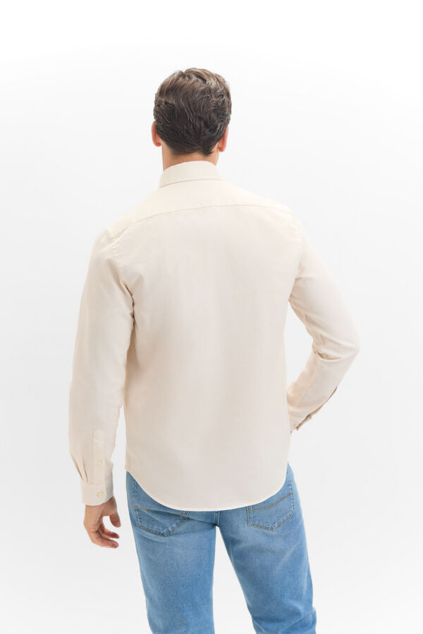 Cortefiel Camisa estruturada colorida Tostado