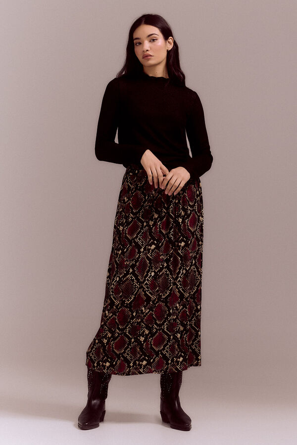 Slowlove Top textura Negro