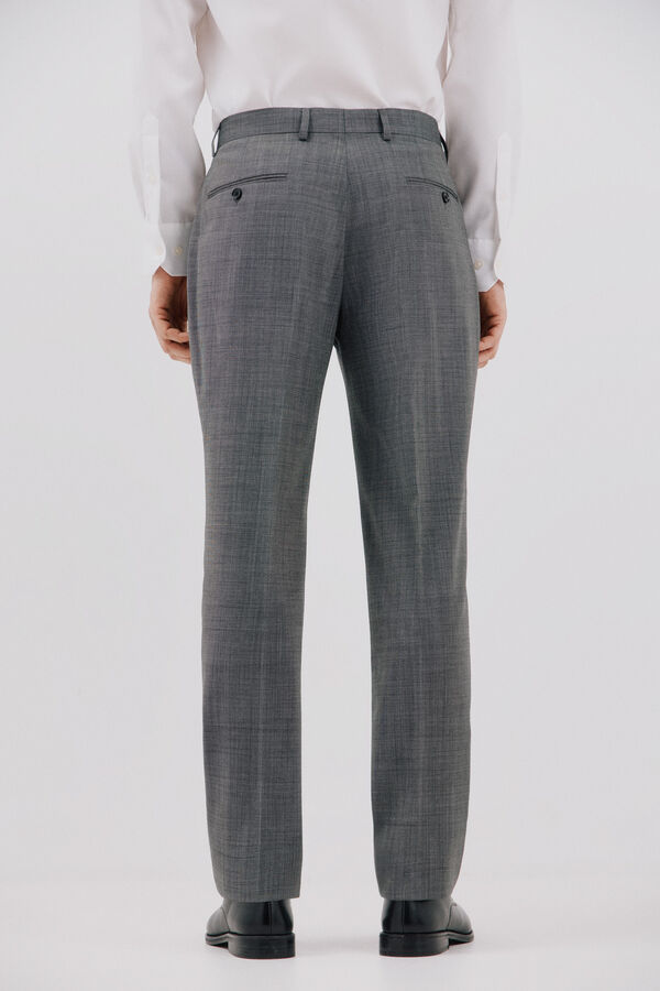 Cortefiel Cal&ccedil;a cinza slim fit Cinzento