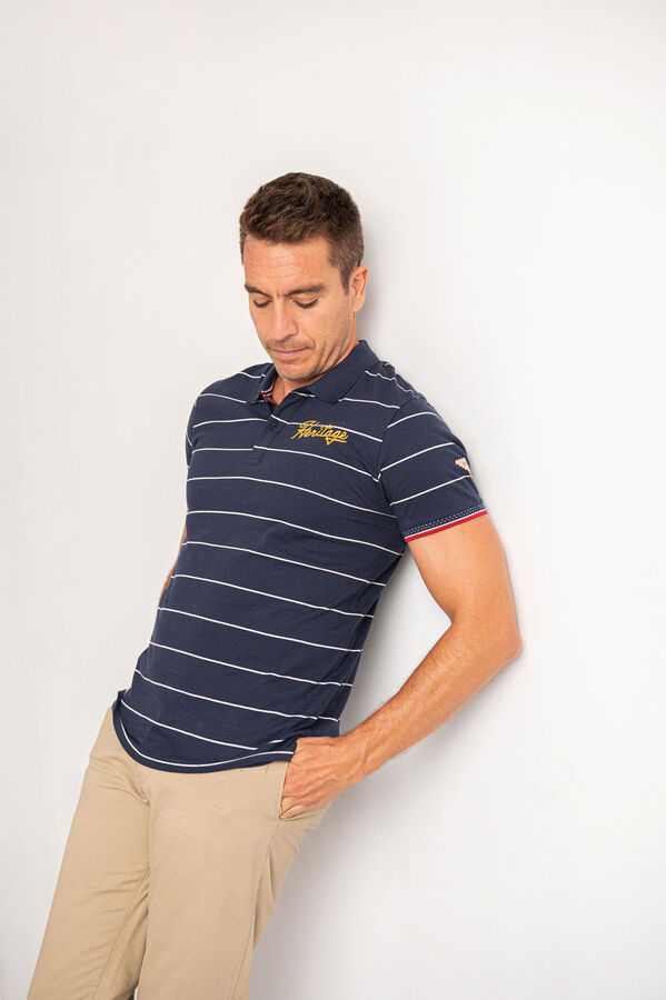 Privata Manga curta 100% algod&atilde;o Azul