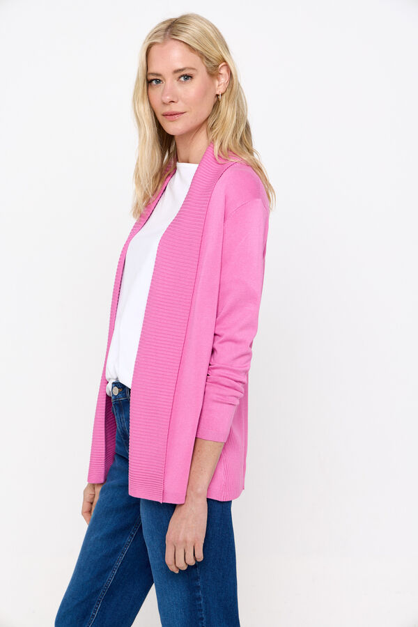 Cortefiel Casaco gola xaile Roxo