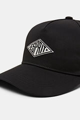 Esprit Gorra logo tipo baseball algod&oacute;n Negro