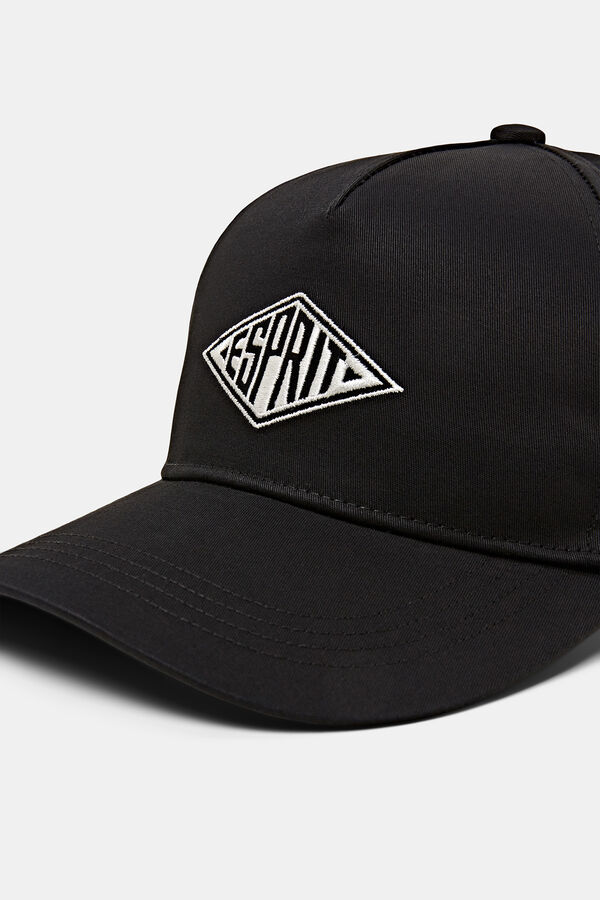 Esprit Gorra logo tipo baseball algod&oacute;n Negro