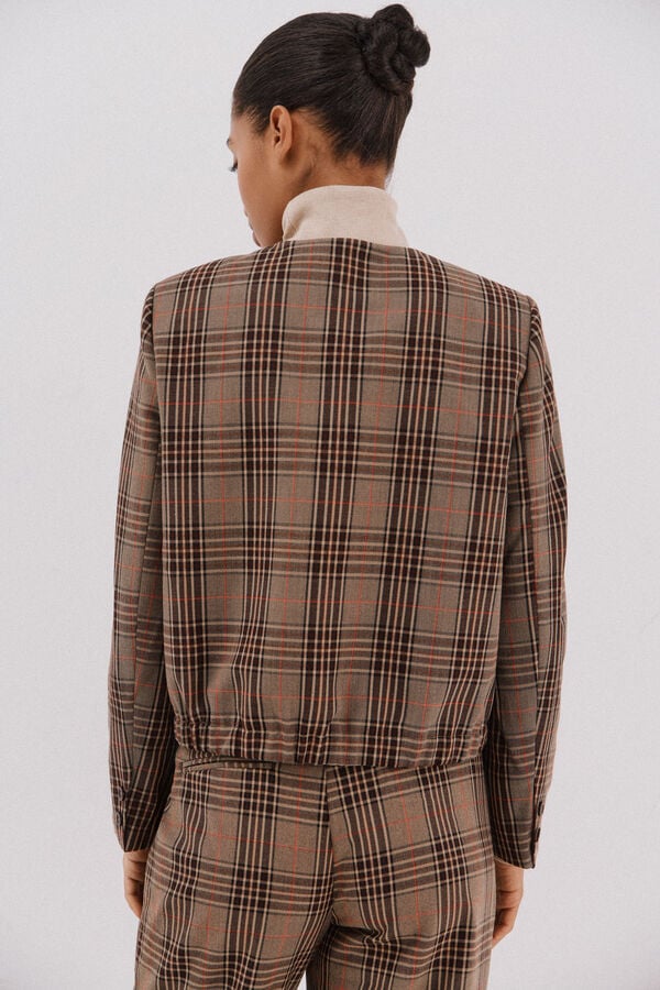 Cortefiel Chaqueta se cuadros Arena