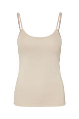 Vero Moda Top singlet el&aacute;stico Marr&oacute;n
