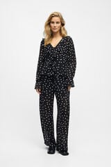 Object Blusa gasa estampada Negro