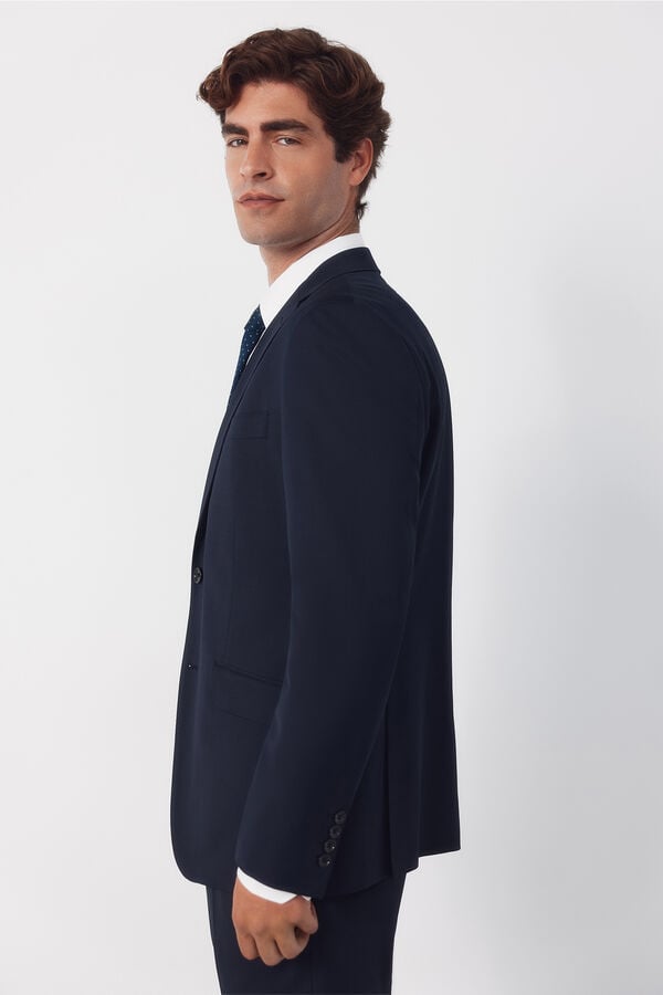 Cortefiel Blazer de fato liso COOLMAX&reg; Azul
